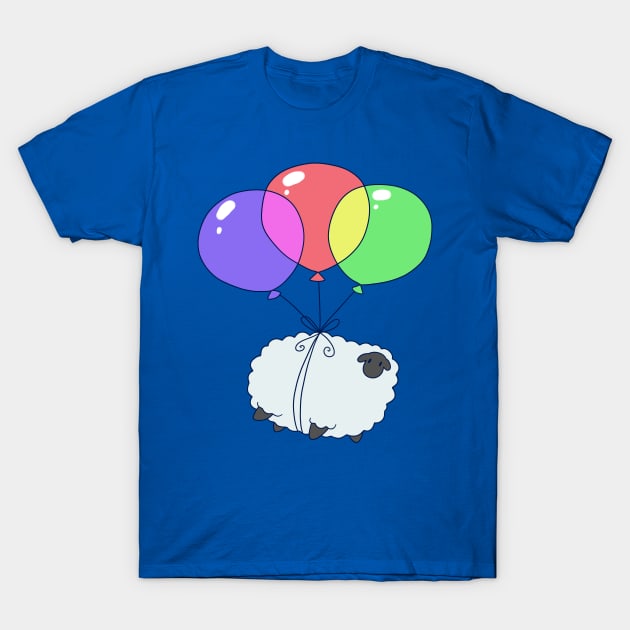 Balloon Sheep T-Shirt by saradaboru